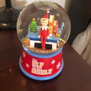 Elf on the shelf snow globe. Musical